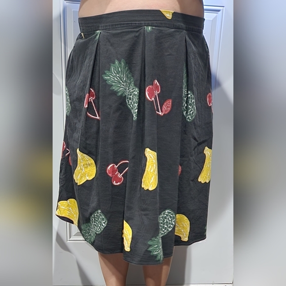 Eloquii a-line charcoal black fruit skirt women's size 20 - Picture 9 of 11